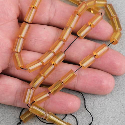 S�kma Kehribar Kesme Kesim 6x10mm Tesbih P�sk�ls�z