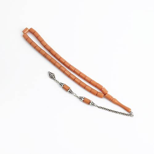 Skma Kehribar Alpaka Pskl Kesme Kesim 7x9mm Tesbih