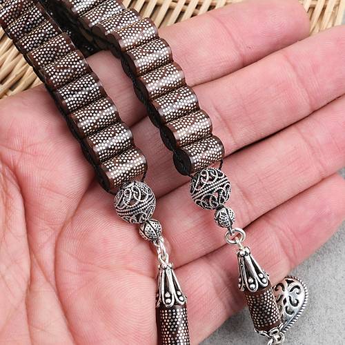 Kuka 925Ayar G�m�� �ak�m ve G�m�� P�sk�l 29lu  Zaza Kesme Kesim 6.5x11mm Tesbih