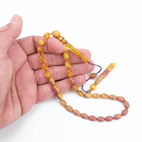 Katalin ift Renk Usta i mzal Beyzi Kesim 6.5x9.5mm Tesbih