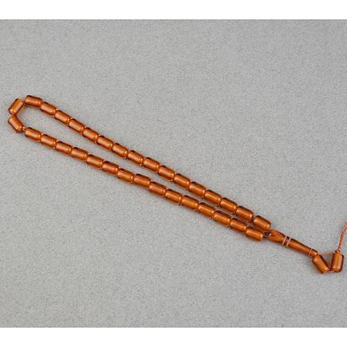 Ate� Kehribar Kaps�l Kesim 7x10.5mm- �effaf Kahverengi P�sk�ls�z