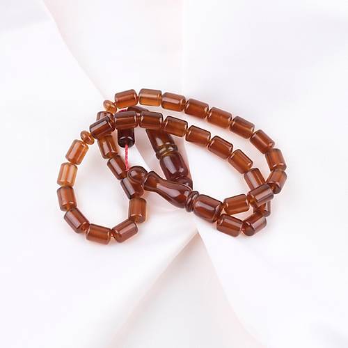 Sumatra Kaya Damla Kehribar Kapsl Kesim 9x13mm Tesbih