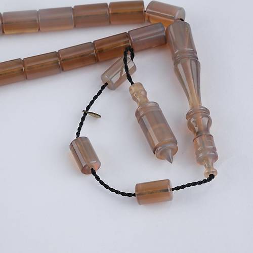 Katalin Kesme Kesim 7x11mm Tesbih - Gri