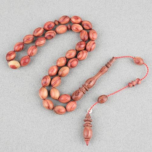 Japon Kiraz A�ac� Habbe Kamerun G�l� �mame Beyzi Kesim 9.5x14mm Tesbih