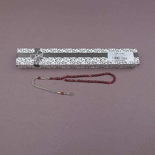 S�kma Kehribar Bilek Boy Beyzi Kesim 4x6mm Sallama Tesbih