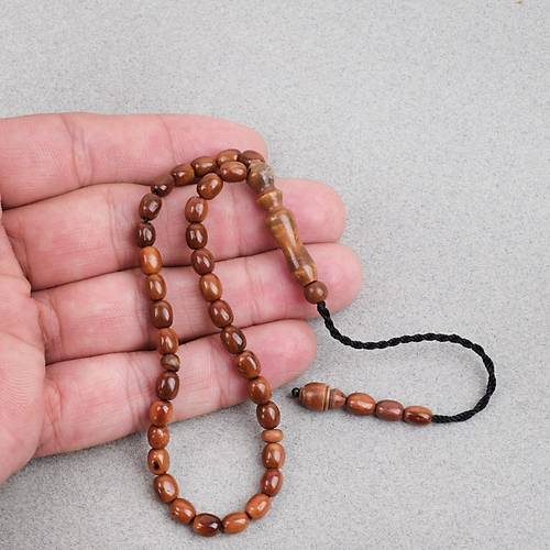 Kuka Original Do�al Parmak Boy Arpa Kesim 5x6mm Tesbih