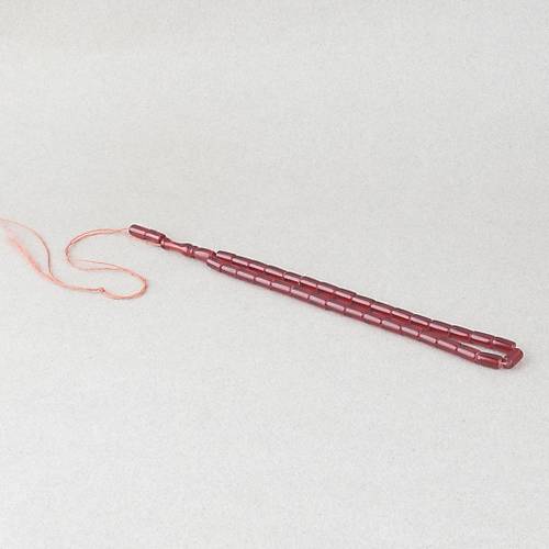 U�ak Cam� Kesme Kesim 6x10mm Tesbih P�sk�ls�z Koyu K�rm�z�
