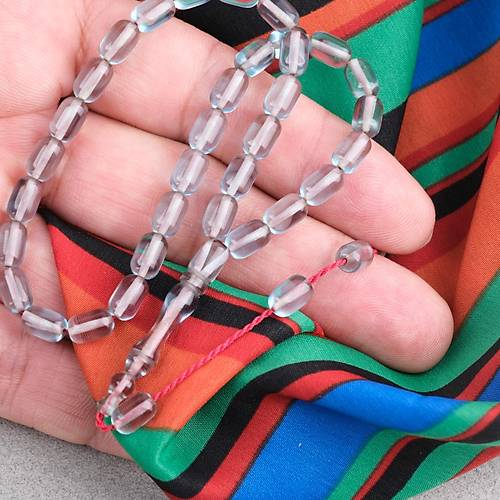 S�kma Kehribar Kaps�l Kesim Sistemli Bilek Boy 5x8mm Tesbih Su Ye�ili