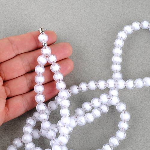 Monomer 99luk K�re Kesim 9mm Namaz Tesbihi  Beyaz