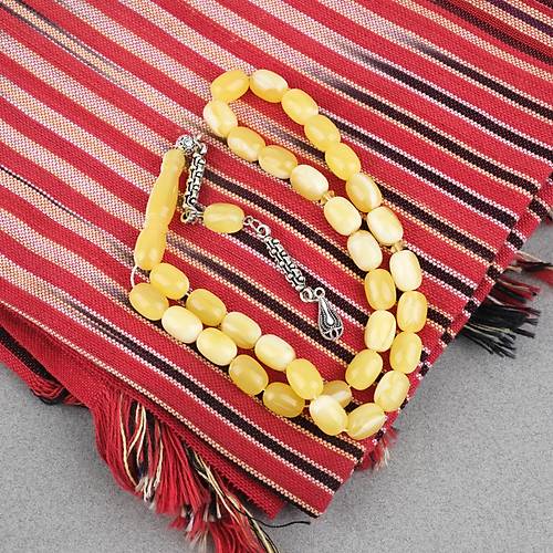 Beyrut Damla Alpaka P�sk�ll� Beyzi Kesim 8x11mm Tesbih
