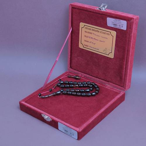 �brahim Atasever Usta ��i �mzal� Tirb��on Katalin Kaps�l Kesim 8.5x11mm Tesbih