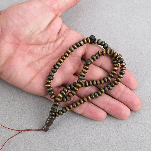 �im�ir A�ac� Renkli Vernikli 99luk Tekerlek Kesim 6x4mm Tesbih