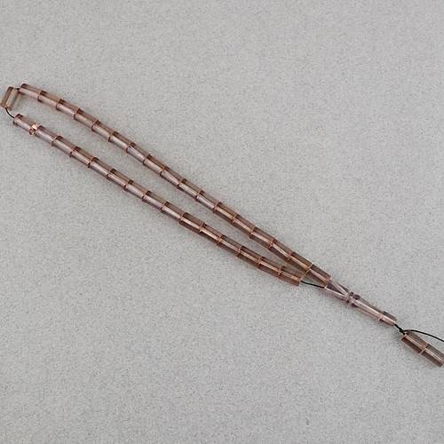 Ate� Kehribar Kesme Kesim 6x10mm Tesbih P�sk�ls�z