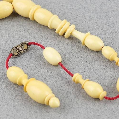 Kadim Katalin Eski Obje Mahjong Ta�� Beyzi Kesim 11x14mm Tesbih