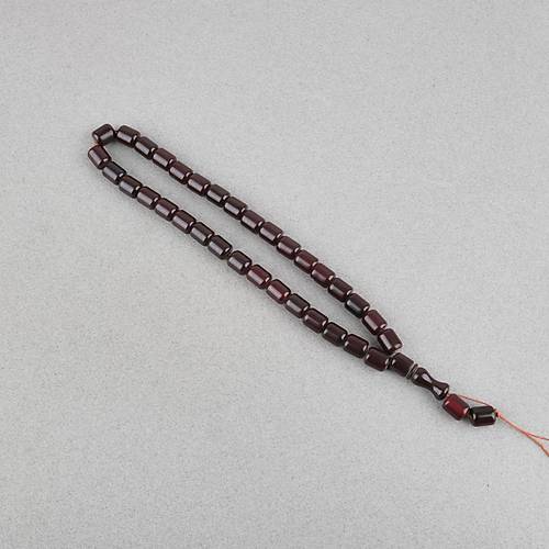 Katalin �ubuk Kaps�l Kesim 9x11mm Tesbih -Koyu Bordo P�ks�ls�z