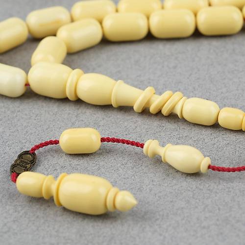 Kadim Katalin Eski Obje Mahjong Ta Kapsl Kesim 7.5x12mm Tesbih