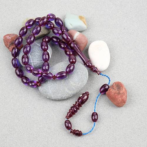 Ate� Kehribar Eski Oyun Zar Obje Patinli Beyzi Kesim 7.5x11mm Tesbih