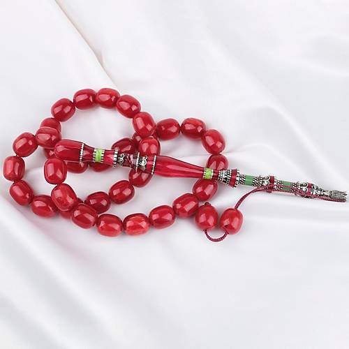 Skma Kehribar zel Gm Nak mame Kapsl Kesim 15x17,5mm Tesbih
