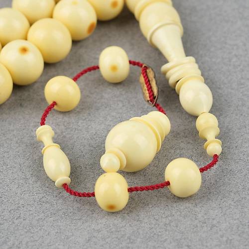 Kadim Katalin Eski Obje Mahjong Ta 45li Tekerlek Kesim 12x10mm Tesbih