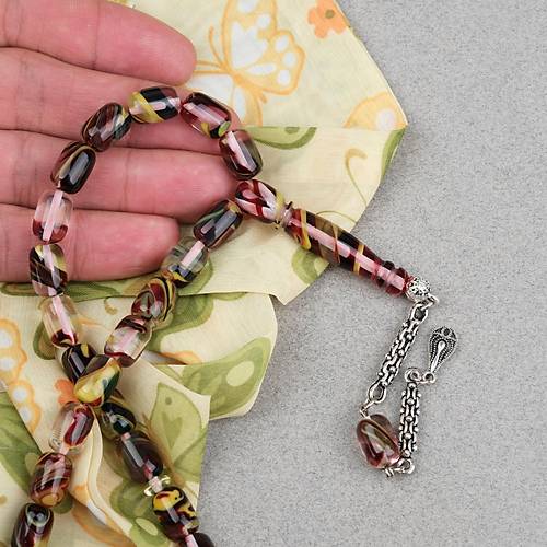 Arizona Katalin Alpaka P�sk�l Kaps�l Kesim 8x12mm Tesbih- Sedefli