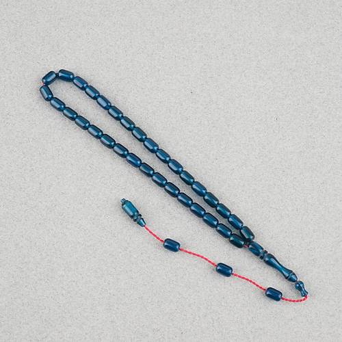 S�kma Kehribar Kaps�l Kesim Sistemli Bilek Boy 5x8mm Tesbih Z�mr�t Ye�ili