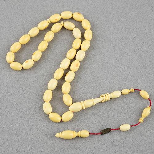 Kadim Katalin Eski Obje Mahjong Ta�� Yumurta Kesim 7.5x11.5mm Tesbih