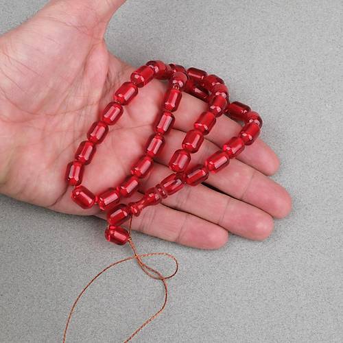 Ate� Kehribar Kaps�l Kesim 9x12mm- Kan K�rm�z�s� P�sk�ls�z