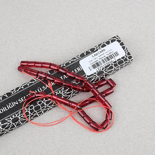 U�ak Cam� Kesme Kesim 7x10.5mm Tesbih - �effaf K�rm�z�