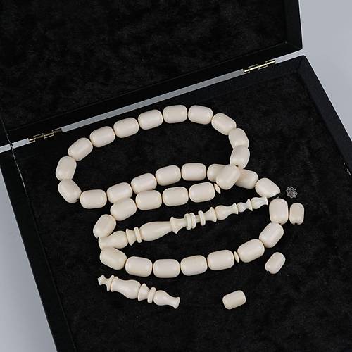 Fil Dii Kapsl Kesim 9x13mm Tesbih - Beyaz