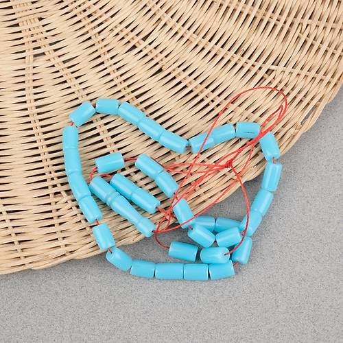 U�ak Cam� Kesme Kesim 7x10.5mm Tesbih - Turkuaz