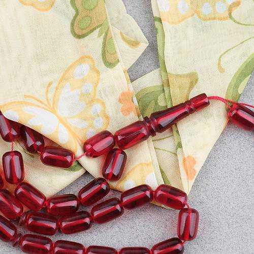 S�kma Kehribar Kaps�l Kesim 7x11mm Tesbih P�sk�ls�z