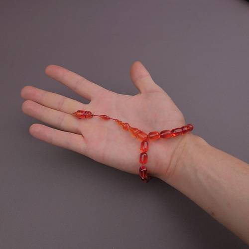 Katalin Usta ��i �mzal� Efe Boy Sistemli Kaps�l Kesim 9x12.5mm Tesbih