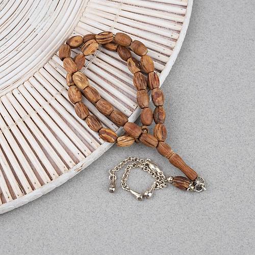 K�r Diken A�ac� Alpaka P�sk�ll� F��� Kesim 7.5x10mm Tesbih