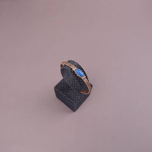 Lapis Lazuli Do�al Ta�l� Bak�r Bileklik