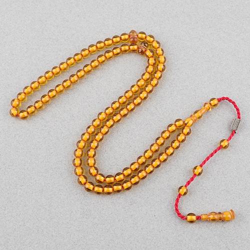 Katalin Usta ��i �mzal� 99luk Namaz Tesbih K�re Kesim 7mm Tesbih - Sar�