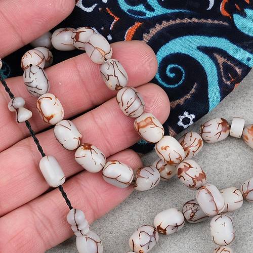 K�br�s Hurma �ekirde�i Kaps�l Kesim �mer �ift�i Sikkeli 8x10.5mm Tesbih