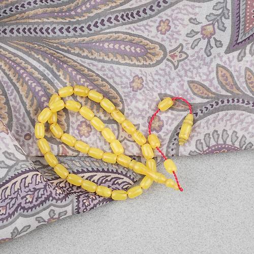 S�kma Kehribar Kaps�l Kesim Sistemli Bilek Boy 5x8mm Tesbih Sar�