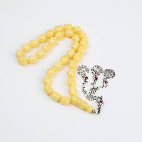 Beyrut Damla Alpaka P�sk�l Tombul Beyzi Kesim 13x16mm Tesbih