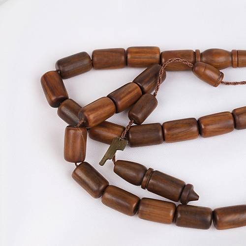 Kahverengi Plesenk A�ac� Yumu�ak Kesme Kesim 9x14mm Tesbih