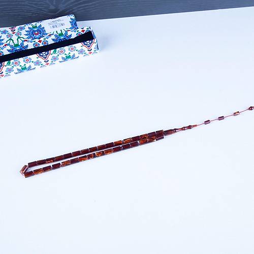Eski Obje Kadim Katalin ekoslovak Yumuak Kesme Kesim Bilek Boy 6.5x11mm Tesbih