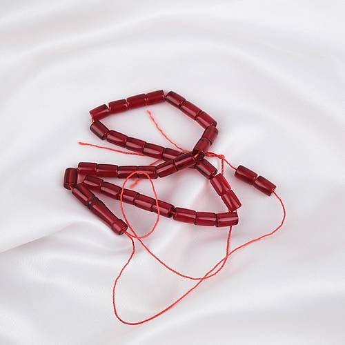 U�ak Cam� Kesme Kesim 7x10.5mm Tesbih - �effaf K�rm�z�