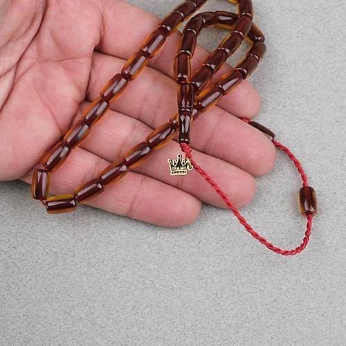 Ate� Kehribar Kaps�l Kesim Oturtma �mameli Omari Sistemli  6.5x11mm Tesbih