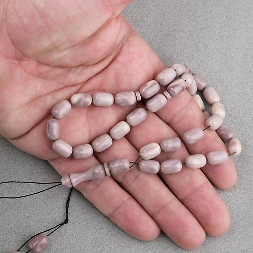 S�kma Kehribar Kaps�l Kesim 7x11mm Tesbih P�sk�ls�z