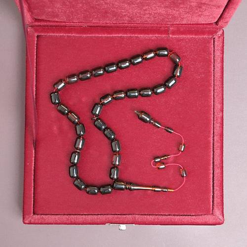 �brahim Atasever Usta ��i �mzal� Tirb��on Katalin Kaps�l Kesim 8.5x11mm Tesbih