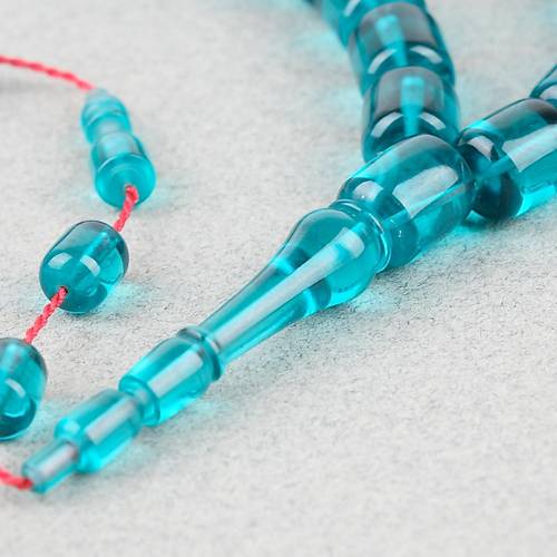 Alman Katalin Usta i Kapsl Kesim 8x9.5mm Tesbih -Turkuaz