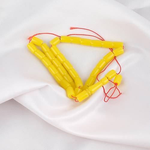 U�ak Cam� Kesme Kesim 7x10.5mm Tesbih - Sar�