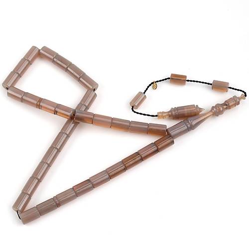Katalin Kesme Kesim 7x11mm Tesbih - Gri