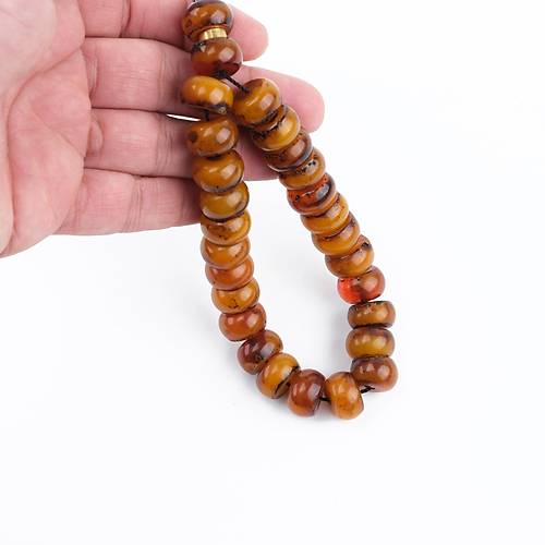 Kadim Katalin Eski Yap� El Boy Tekerlek Kesim15x9mm Tesbih