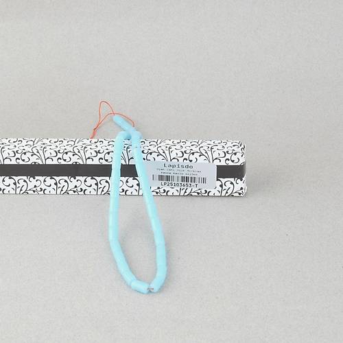 U�ak Cam� Kesme Kesim 6x10mm Tesbih P�sk�ls�z Turkuaz