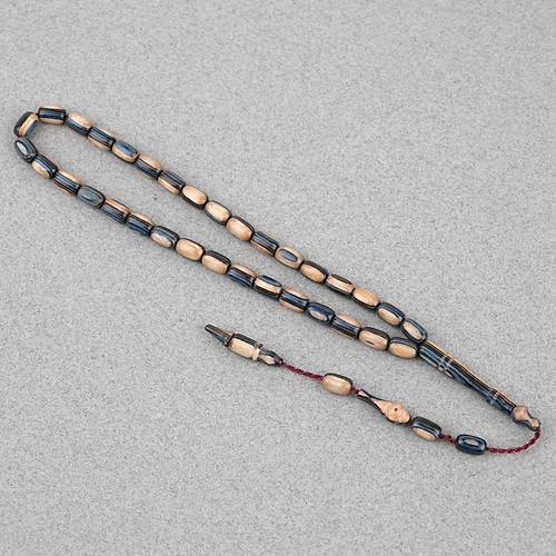 Kafur A�ac� Bilekboy Kaps�l Kesim 4.5x7.5mm Tesbih Bej-Ye�il